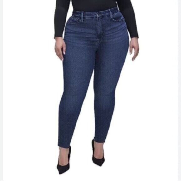 NEW Good American Good Legs LONG Inseam Jeans Skinny Dark Wash Plus Size 30 - Picture 4 of 16